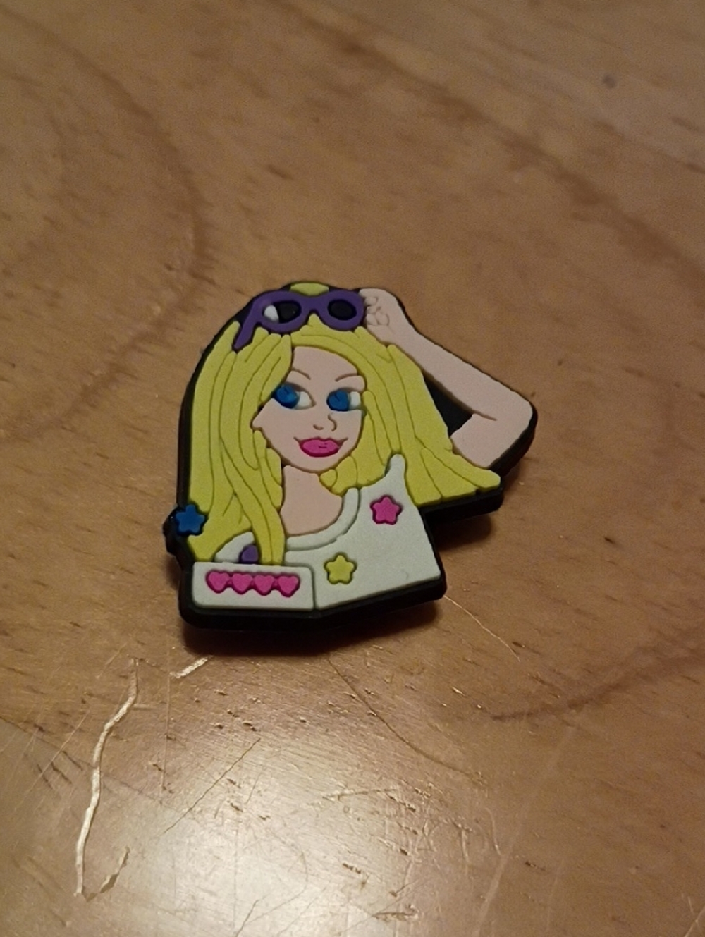 10 for $10 Jibbitz Croc Charms - Barbie Blonde w/ White Top 2 - New Shoe Charm